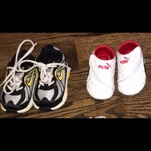 Nike size 4c & puma Size 3